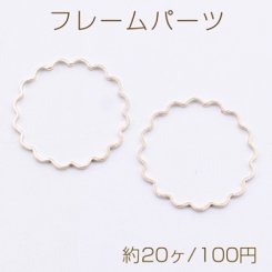 フレームパーツ レース丸 25mm ゴールド【約20ヶ】