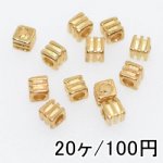 【20個】メタリックパーツ メタルビーズ ロンデル15