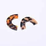 アクリルピアス べっこう風 32×51mm【20ヶ】