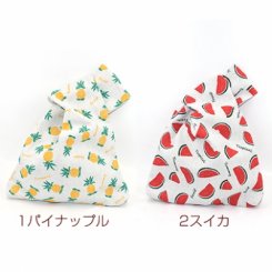 綿麻ポーチ かわいいフルーツ【1ヶ】ネコポス不可