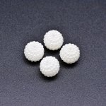 アクリルパーツ デコパーツ リボン パール風 ホワイト 9×10mm【100g（約250ヶ）】