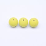 アクリルビーズ 丸型 イエロー 19×20mm【500g（約110ヶ）】