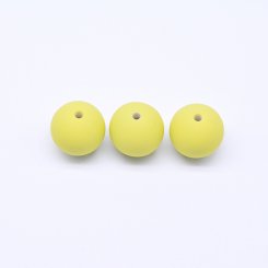 アクリルビーズ 丸型 イエロー 19×20mm【500g（約110ヶ）】