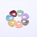 アクリルパーツ 不規則 1穴 チャームパーツ 32×36mm 全7色【100ヶ】
