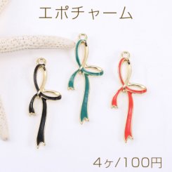 エポチャーム リボン 1カン 16×43mm ゴールド【4ヶ】