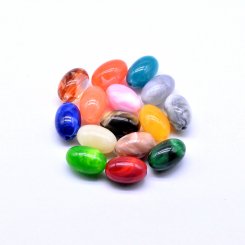 アクリルビーズ ロングオーバル11×17mm 【100ヶ】