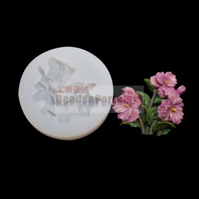シリコンモールド 花型 チューリップの花 半クリア105×25mm【5ヶ】