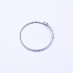 ブレスレット リング サイズ調節可能 シルバー 3×61mm【10ヶ】