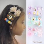 スリーピン＆ヘアクリップ ヘアアクセサリー 子供用 No.3（10個セット）