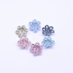 刺繍ワッペン 6弁花 花びら 7×27mm 【20ヶ（約6g）】
