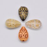 アクリルビーズ アンティーク調 雫型 12×18mm【500g】
