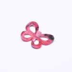 アクリルチャーム 蝶 ライトレッド 23×31mm【20ヶ】