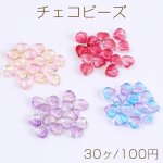 チェコビーズ チェコガラスビーズ ハート型 6mm（30ヶ）