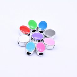 アクリルビーズ エポ付き オーバル 11×13mm【50ヶ】
