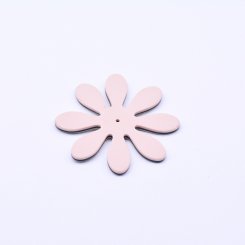 アクリル パーツ 花型 1穴 ライトピンク 2×46mm【20ヶ】