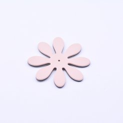 アクリルパーツ 花型 1穴 ライトピンク 2×46mm【20ヶ】