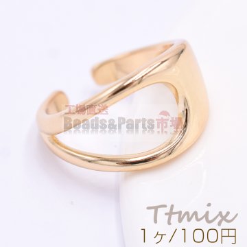 リング 指輪 デザインリング 12×21mm ゴールド【1ヶ】