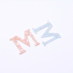 アクリルパーツ M型 べっこう風 37×45mm【20ヶ】