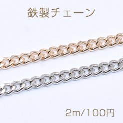 鉄製チェーン デザインチェーン ツイストカット 6mm【2m】