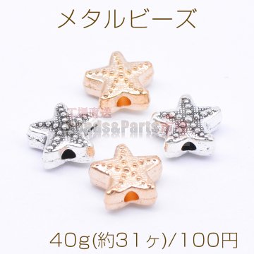 メタルビーズ ヒトデ 5×10mm【40g(約31ヶ)】
