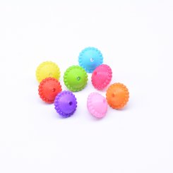 アクリルビーズ 歯車型 カラーミックス 9×11mm 【500g（約943ヶ）】