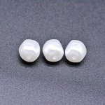 ABS製 パールビーズ 不規則 パールホワイト 8×8mm 【100ヶ】