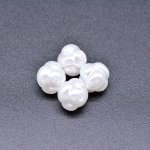ABS製 パールビーズ 不規則 パールホワイト10×10mm 【100ヶ】