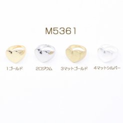 印台リング 指輪 ハート型 16×18mm【2ヶ】