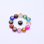 ロンデルガラスビーズ 丸型 MIX 11×14mm【20ヶ】