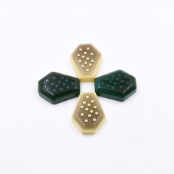 樹脂チャーム 六角形 1カン 48x38mm【50ヶ(約972g)】