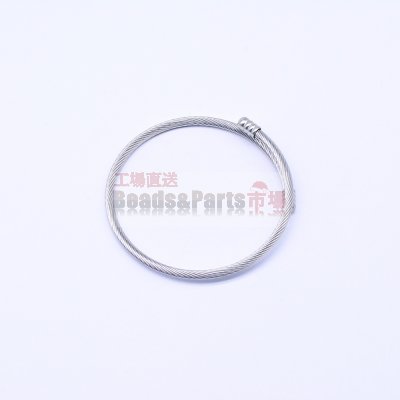 ブレスレット リング サイズ調節可能 シルバー 3×61mm【10ヶ】