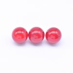 アクリルビーズ 丸型 無孔 ワインレッドド 10mm 【100ヶ】
