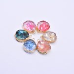 【20ヶ】樹脂チャーム シェルパウダー封入 不規則 1カン 17×22mm