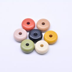 アクリルビーズ 平たい円形 ソロバン11×24mm【100ヶ】