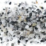 天然石さざれチップ 穴なしさざれチップ ブラックルチルクォーツ 5-7mm(50g)