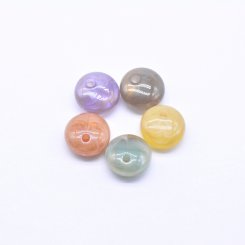 アクリルビーズ コイン ビーズパーツ6×14mm 全5色 【100ヶ】