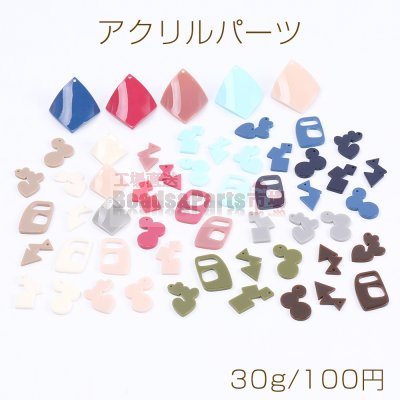 アクリル パーツ ミックスカラー 30g(約32ヶ)