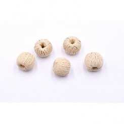 ラタンパーツ 丸玉 23×26mm チャームパーツ【2ヶ】ネコポス不可