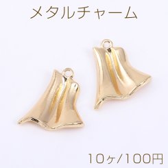 メタルチャーム 不規則型 1カン 18×19mm ゴールド【10ヶ】