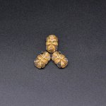 アクリルビーズ アンティーク調 不規則型 10×15mm クリア/ゴールド【500g（約630ヶ）】