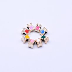 アクリルビーズ エポ付き フクロウ 8×11mm【50ヶ】