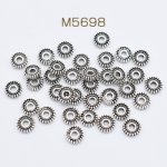 ロンデルパーツ 平型 6mm アンティークシルバー【約300ヶ】
