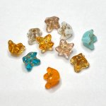 チェコビーズ ベールフラワー マットミックスカラー 5x4mm（10ヶ）
