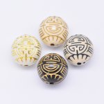 アクリルビーズ アンティーク調 丸型 17×18mm【500g】