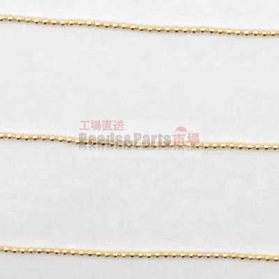 ボールチェーン 1mm ゴールド