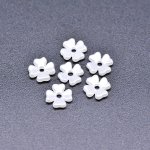 アクリルビーズ フラワー 四弁花 パールホワイト 2×6mm【100g（約5000ヶ）】