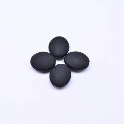 アクリルビーズ オーバル ブラック 20×24mm【500g（約149ヶ）】