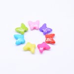 アクリルビーズ 蝶カット カラーミックス 10×12mm 【500g（約1515ヶ）】