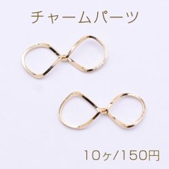 チャームパーツ リボンフレーム 11×25mm ゴールド【10ヶ】