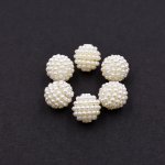 ABS製 パールビーズ 円形 12mm ベージュ【500g(約880ヶ)】